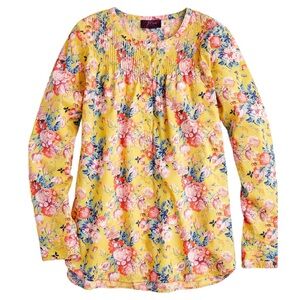 J. Crew Liberty Classic Popover Floral Blouse Top